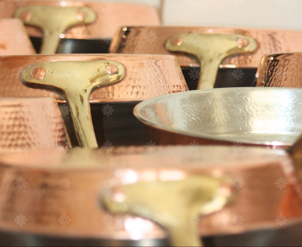 SNAL Handmade Moroccan Copper Frying Pan