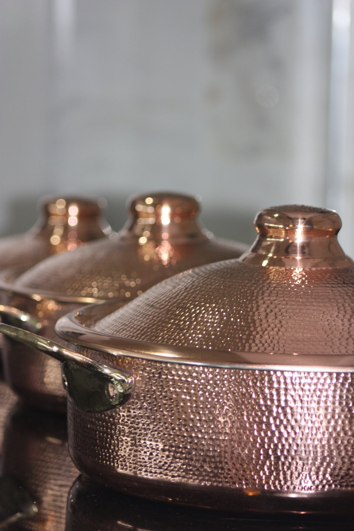 Copper Cooking Pot – Traditional Hammered Copper Cookware (33 cm)