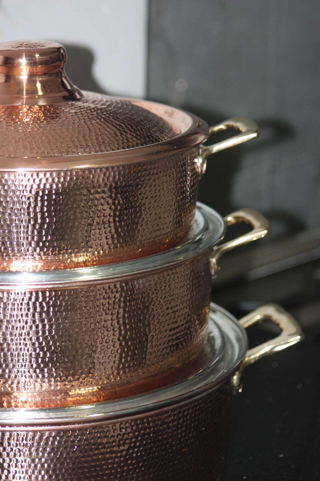 Copper Cooking Pot – Traditional Hammered Copper Cookware (33 cm)