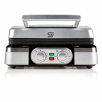 SNAL ELECTRO Stainless Steel Waffle Maker – 1400 W, Adjustable Temperature & Timer
