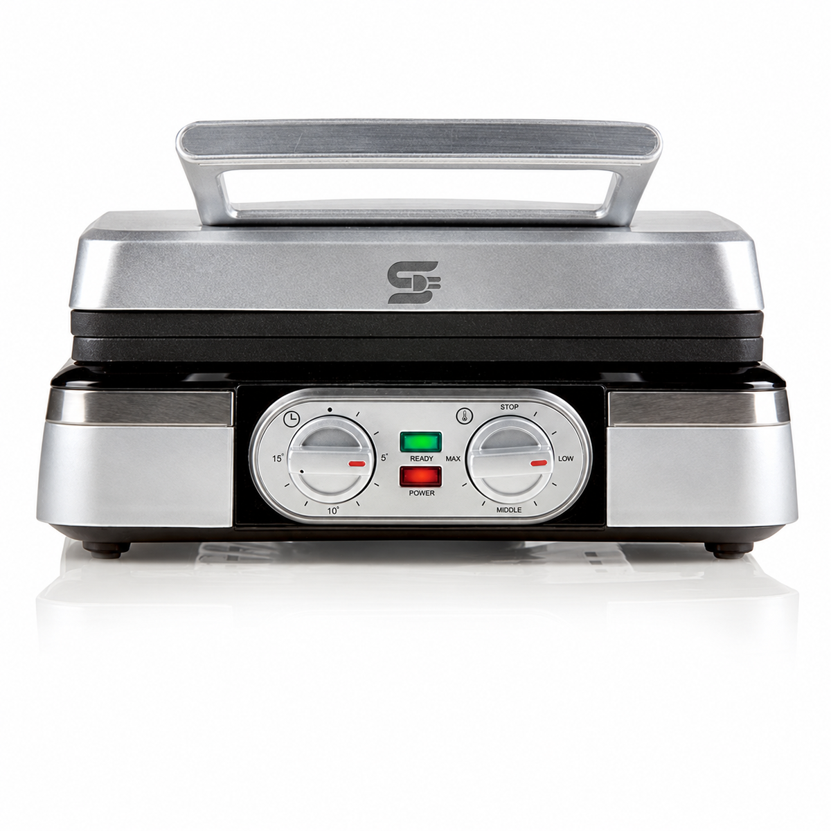 SNAL ELECTRO Stainless Steel Waffle Maker – 1400 W, Adjustable Temperature & Timer