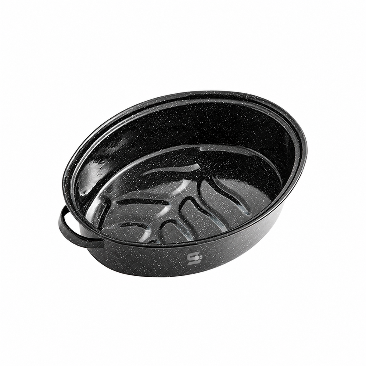 SNAL ELECTRO Oval Roaster with Self-Basting Lid – 4 L, 40 cm, Speckled Black