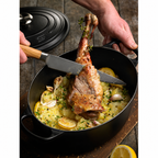 SNAL ELECTRO Enamelled Cast Iron Oval Casserole – 27 cm, 4.1 L, Matte Black