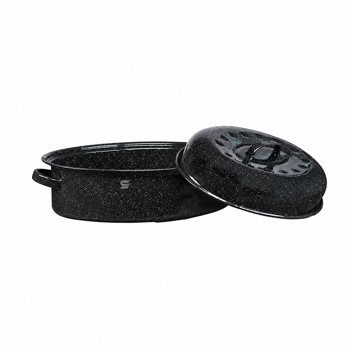 SNAL ELECTRO Oval Roaster with Self-Basting Lid – 4 L, 40 cm, Speckled Black