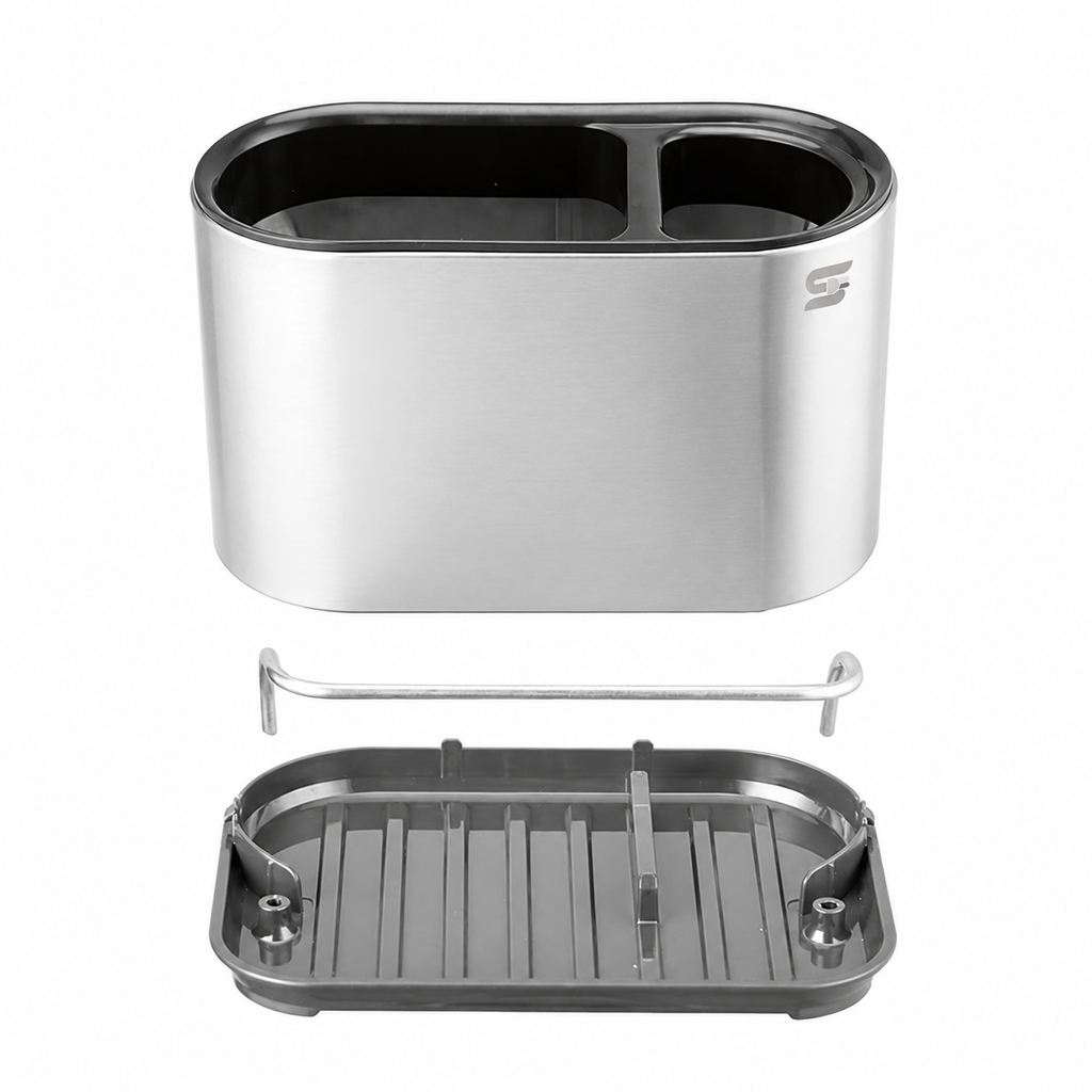 SNAL ELECTRO Stainless Steel Sink Organizer with Drainage Tray