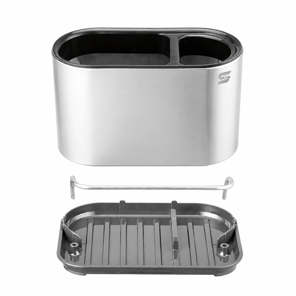 SNAL ELECTRO Stainless Steel Sink Organizer with Drainage Tray